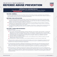 Official US Soccer Policy